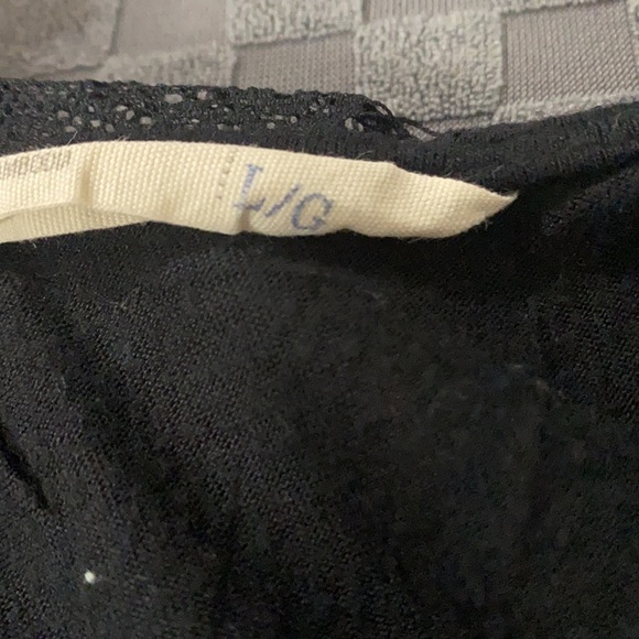 Black lace top elastic waist - Picture 4 of 7